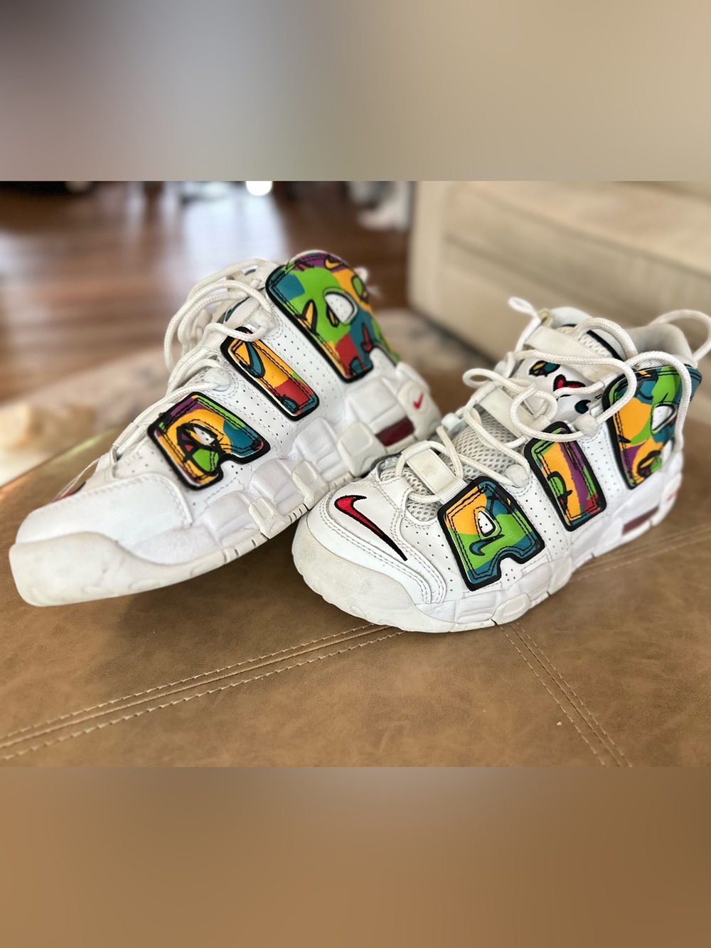 Nike Air More Uptempo "Peace, Love, Swoosh" sneakers -Youth